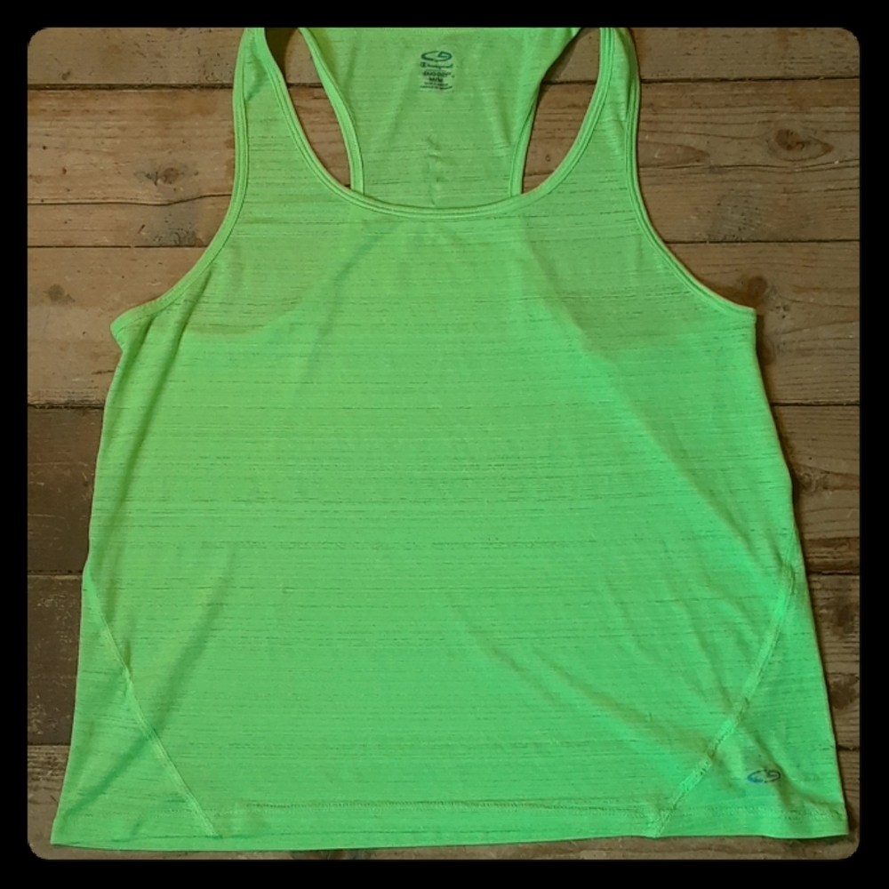 Champion Duo Dry Bright Green Atletic Tank Medium